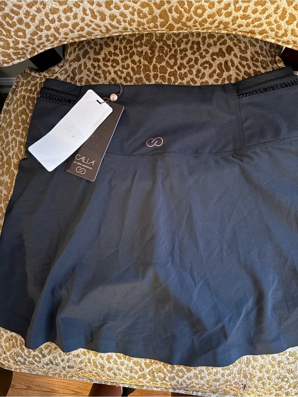 CALIA by Carrie Underwood Black Circle Skirt with Logo